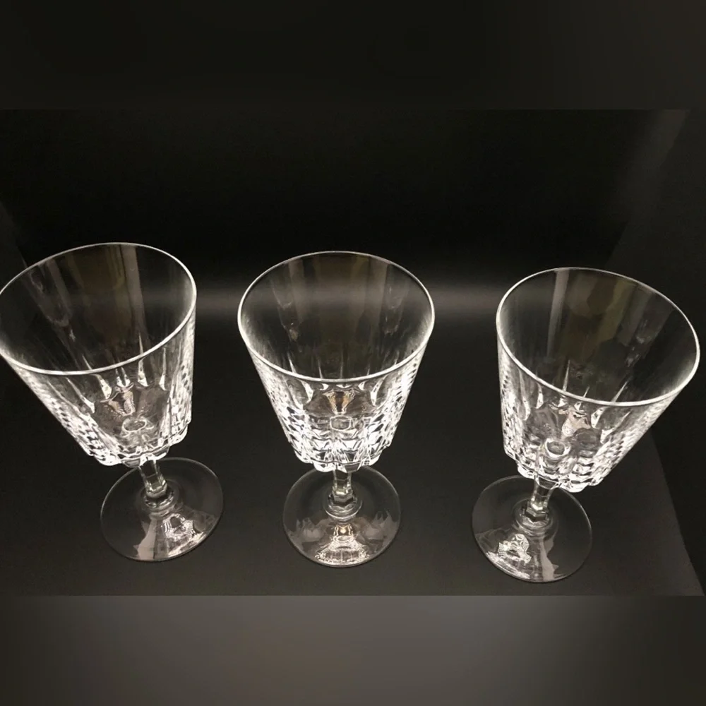 Vintage Crystal Drinking Glasses, Formal, Set of 6